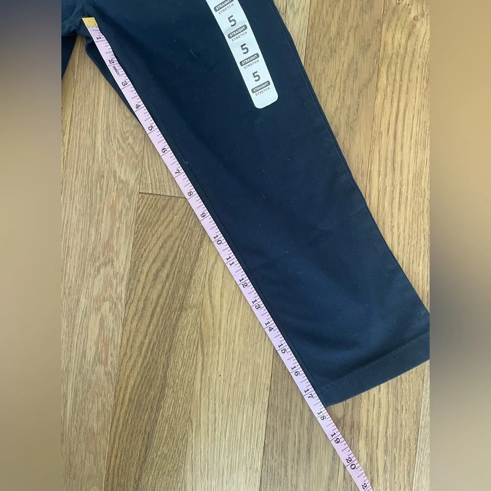 The Children's Place Boys Uniform Stretch Straight Chino Pants in Navy